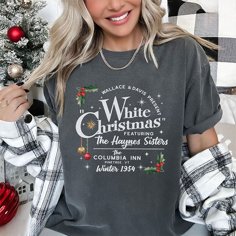 White Christmas Movie Casual T-shirt