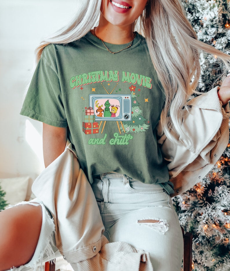 Christmas Movie & Chill T-shirt