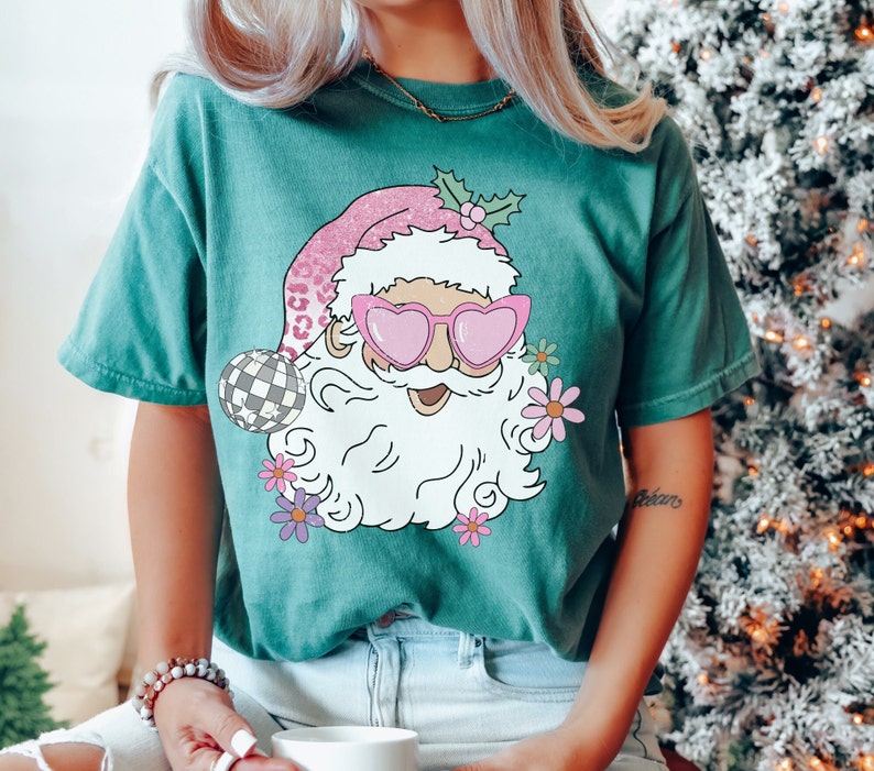 Disco Santa Trendy Christmas T-shirt