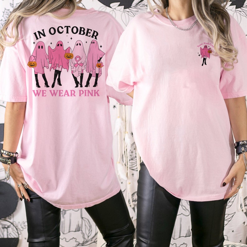 In October We Wear Pink Ghost T-shirt