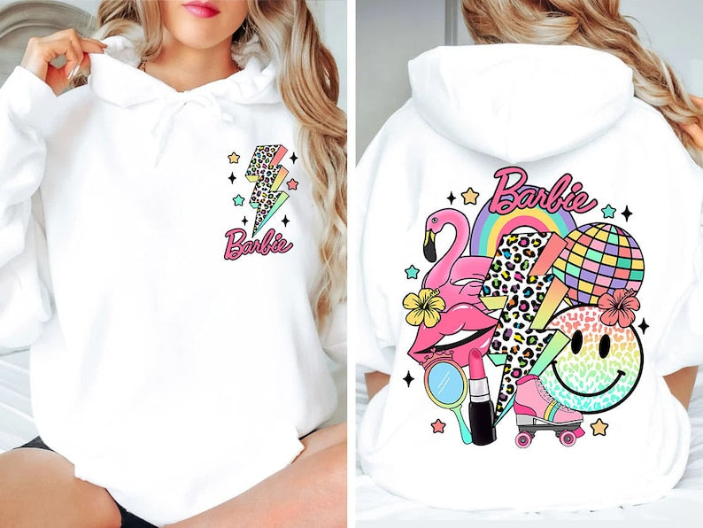 I'm A Barbie Girl Colorful Leopard Hoodie