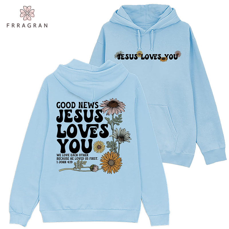 Faith Floral Print Hoodie