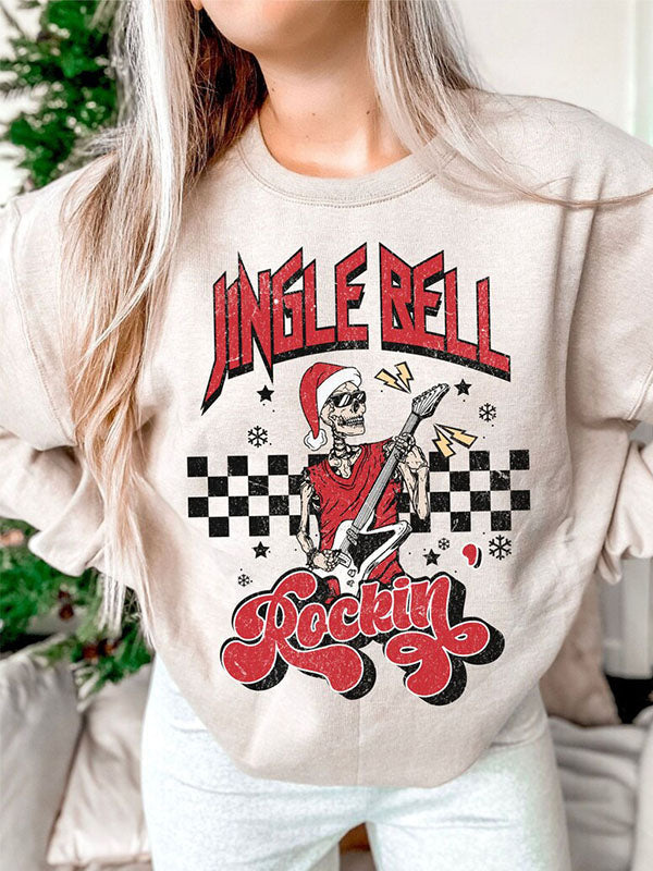 Retro Christmas Jingle Bell Rockin Sweatshirt