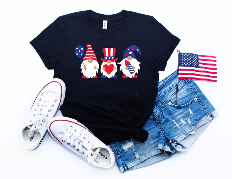 Independence Day Cute Print T-shirt