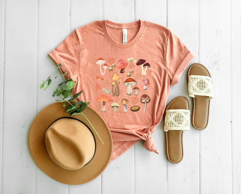 Aesthetic Mushroom Casual T-shirt