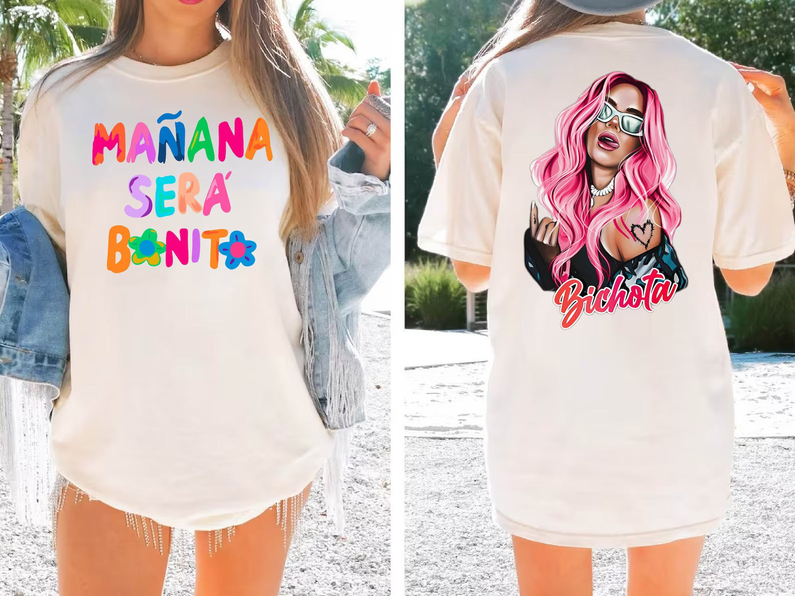Manana sera Bonito Colorful T-shirt
